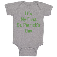 Baby Clothes It's My First St Patrick's Day St Patrick's Day Baby Bodysuits