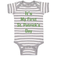 Baby Clothes It's My First St Patrick's Day St Patrick's Day Baby Bodysuits