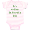 Baby Clothes It's My First St Patrick's Day St Patrick's Day Baby Bodysuits
