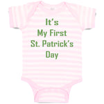 Baby Clothes It's My First St Patrick's Day St Patrick's Day Baby Bodysuits