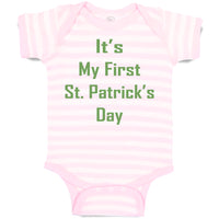 Baby Clothes It's My First St Patrick's Day St Patrick's Day Baby Bodysuits