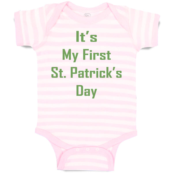 Baby Clothes It's My First St Patrick's Day St Patrick's Day Baby Bodysuits