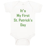 Baby Clothes It's My First St Patrick's Day St Patrick's Day Baby Bodysuits