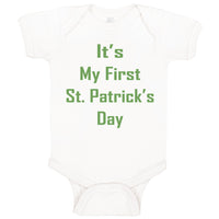 Baby Clothes It's My First St Patrick's Day St Patrick's Day Baby Bodysuits