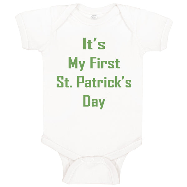 Baby Clothes It's My First St Patrick's Day St Patrick's Day Baby Bodysuits