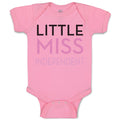 Baby Clothes Little Miss Independent 4Th of July Independence Baby Bodysuits