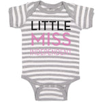 Baby Clothes Little Miss Independent 4Th of July Independence Baby Bodysuits