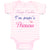 Baby Clothes Keep Calm I'M Papi's Princess Baby Bodysuits Boy & Girl Cotton