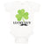 Baby Clothes Lucky Guy" Shamrock St Patrick's Irish Funny Humor Baby Bodysuits