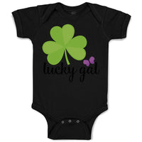 Baby Clothes Lucky Gal" Shamrock St Patrick's Irish Funny Humor Baby Bodysuits