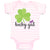 Baby Clothes Lucky Gal" Shamrock St Patrick's Irish Funny Humor Baby Bodysuits