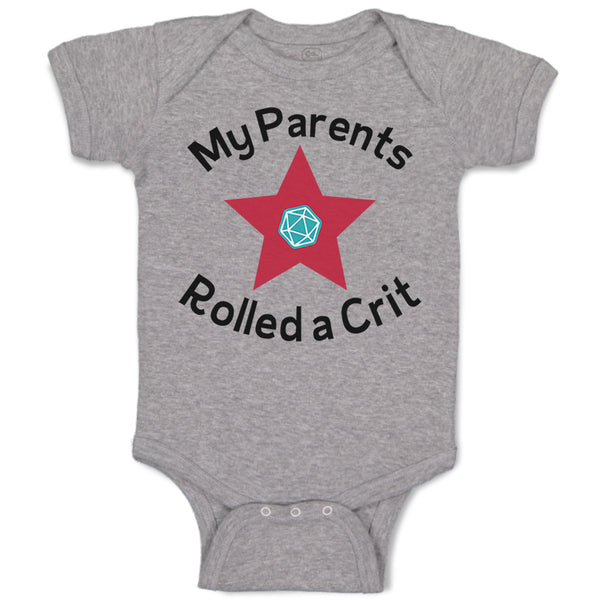 Baby Clothes My Parents Rolled A Crit Funny Humor Baby Bodysuits Cotton