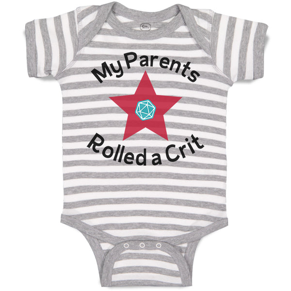 Baby Clothes My Parents Rolled A Crit Funny Humor Baby Bodysuits Cotton