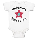Baby Clothes My Parents Rolled A Crit Funny Humor Baby Bodysuits Cotton