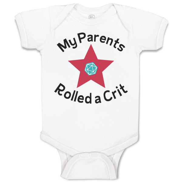 Baby Clothes My Parents Rolled A Crit Funny Humor Baby Bodysuits Cotton