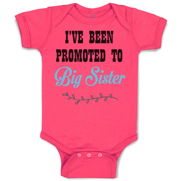 Baby Clothes I'Ve Been Promoted to Big Sister Style B Baby Bodysuits Cotton