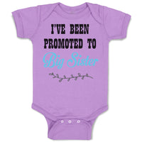 Baby Clothes I'Ve Been Promoted to Big Sister Style B Baby Bodysuits Cotton