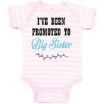 Baby Clothes I'Ve Been Promoted to Big Sister Style B Baby Bodysuits Cotton