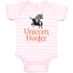 Baby Clothes Unicorn Hunter Style A Funny Humor Baby Bodysuits Boy & Girl Cotton