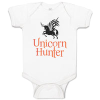 Baby Clothes Unicorn Hunter Style A Funny Humor Baby Bodysuits Boy & Girl Cotton