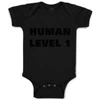 Baby Clothes Human Level 1 Gamer Geek Nerd Funny Humor Baby Bodysuits Cotton