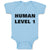 Baby Clothes Human Level 1 Gamer Geek Nerd Funny Humor Baby Bodysuits Cotton