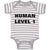 Baby Clothes Human Level 1 Gamer Geek Nerd Funny Humor Baby Bodysuits Cotton