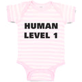 Baby Clothes Human Level 1 Gamer Geek Nerd Funny Humor Baby Bodysuits Cotton