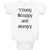 Baby Clothes Young Scrappy and Hungry Funny Humor Baby Bodysuits Cotton