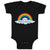 Baby Clothes Rainbow Hearts Funny Humor Baby Bodysuits Boy & Girl Cotton