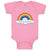 Baby Clothes Rainbow Hearts Funny Humor Baby Bodysuits Boy & Girl Cotton