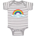 Baby Clothes Rainbow Hearts Funny Humor Baby Bodysuits Boy & Girl Cotton