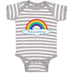 Baby Clothes Rainbow Hearts Funny Humor Baby Bodysuits Boy & Girl Cotton