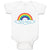 Baby Clothes Rainbow Hearts Funny Humor Baby Bodysuits Boy & Girl Cotton