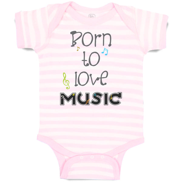 Baby Clothes Born to Love Music Baby Bodysuits Boy & Girl Newborn Clothes Cotton