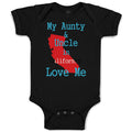 Baby Clothes My Aunt Uncle in California Love Me Baby Bodysuits Cotton