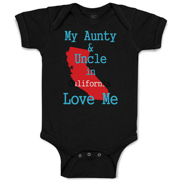 Baby Clothes My Aunt Uncle in California Love Me Baby Bodysuits Cotton
