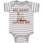 Baby Clothes My Aunt in Ny Loves Me Baby Bodysuits Boy & Girl Cotton