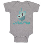 Baby Clothes I Love Mommy Cute Mom Mothers Day Baby Bodysuits Boy & Girl Cotton