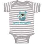 Baby Clothes I Love Mommy Cute Mom Mothers Day Baby Bodysuits Boy & Girl Cotton