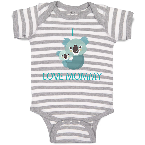 Baby Clothes I Love Mommy Cute Mom Mothers Day Baby Bodysuits Boy & Girl Cotton