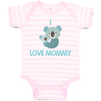 Baby Clothes I Love Mommy Cute Mom Mothers Day Baby Bodysuits Boy & Girl Cotton