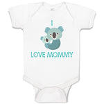 Baby Clothes I Love Mommy Cute Mom Mothers Day Baby Bodysuits Boy & Girl Cotton