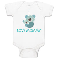 Baby Clothes I Love Mommy Cute Mom Mothers Day Baby Bodysuits Boy & Girl Cotton
