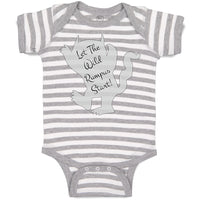 Baby Clothes Let The Wild Rumpus Start Funny Humor Style B Baby Bodysuits Cotton