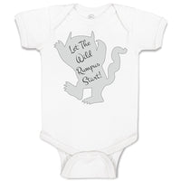 Baby Clothes Let The Wild Rumpus Start Funny Humor Style B Baby Bodysuits Cotton