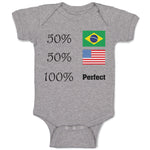 Baby Clothes 50% Brazilian American 100% Perfect #2 Baby Bodysuits Cotton