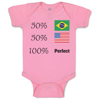 Baby Clothes 50% Brazilian American 100% Perfect #2 Baby Bodysuits Cotton