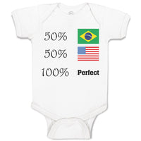 Baby Clothes 50% Brazilian American 100% Perfect #2 Baby Bodysuits Cotton