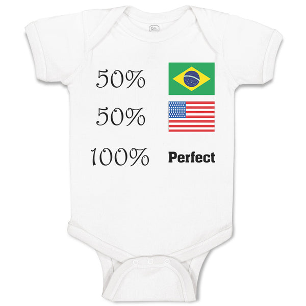 Baby Clothes 50% Brazilian American 100% Perfect #2 Baby Bodysuits Cotton